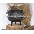 Potjie pot 3 en fonte de haute qualité pour le camping